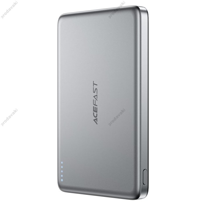 Повербанк портативний акумулятор Power bank Acefast M8 fultra-thin magnetic wireless магнітний PD18W 5000 mAh Black